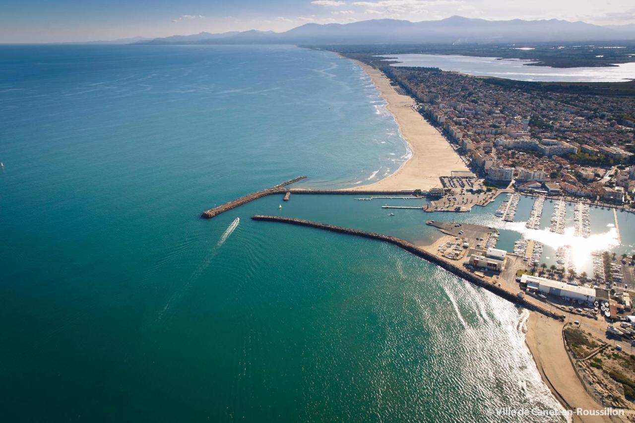 "Chill" Magnifique Vue Sur La Mer Et Le Port Au Coeur De La Ville En Premiere Ligne Canet-en-Roussillon Bagian luar foto